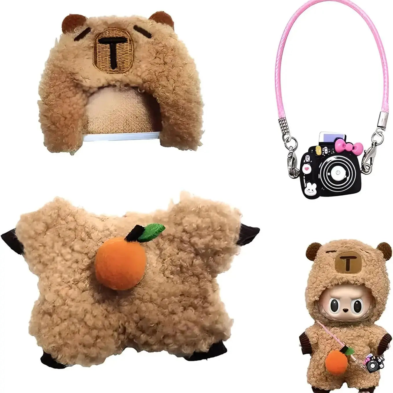 Labubu Doll Ultimate Outfit Collection – Skirts, Hoodies, Accessories & More (Fits 15–17cm)