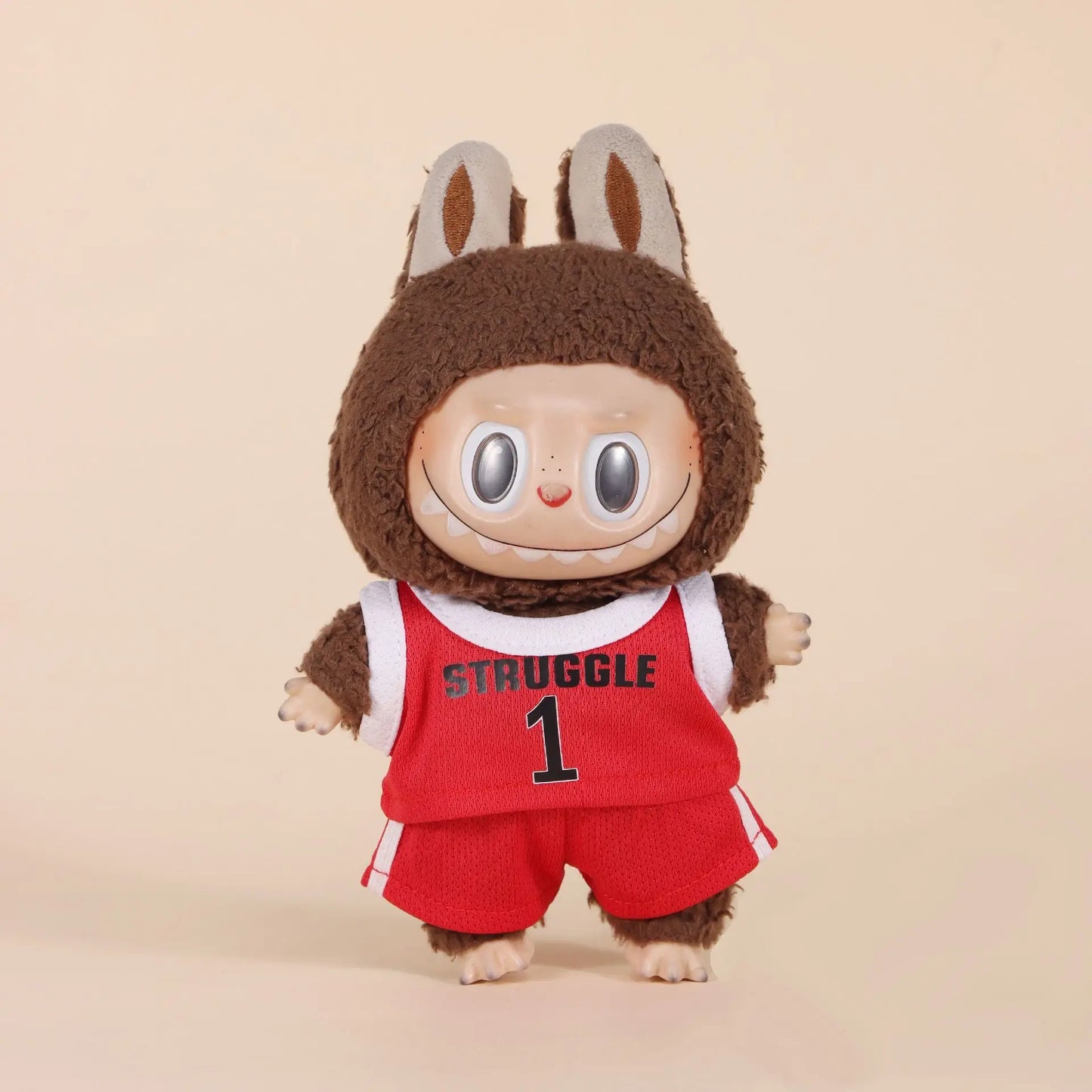 Labubu Doll Clothes Set – Sportswear & Casual Hoodie Outfits with Accessories – Stylish Clothing Gift for V1/V2 Mini Dolls (Fits 15–17cm Dolls)