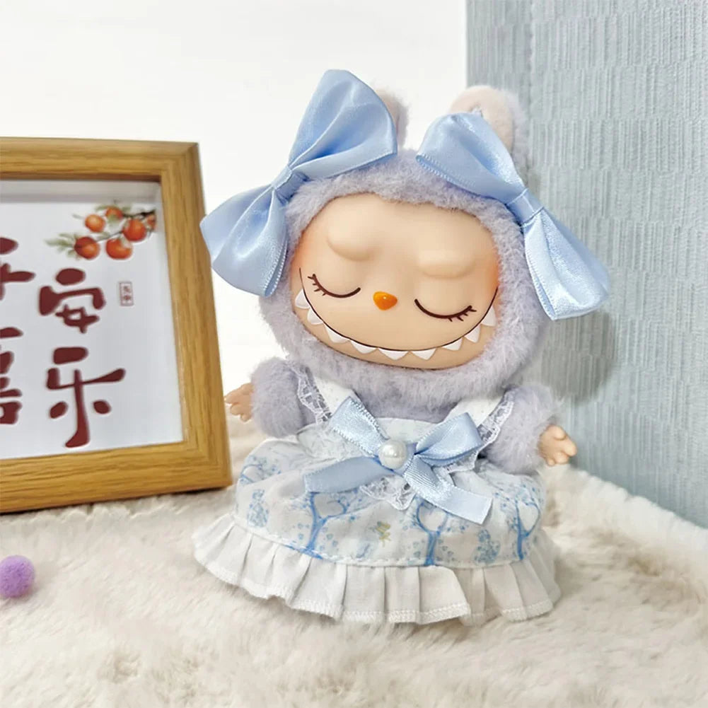 Labubu Doll Clothes – Kpop Idol & Sweetheart Dress Outfit Set V1 V2 – Korean Style Clothing for Plush Dolls (Fits 15–17cm Dolls)