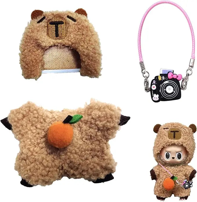 Labubu Doll Ultimate Outfit Collection – Skirts, Hoodies, Accessories & More (Fits 15–17cm)