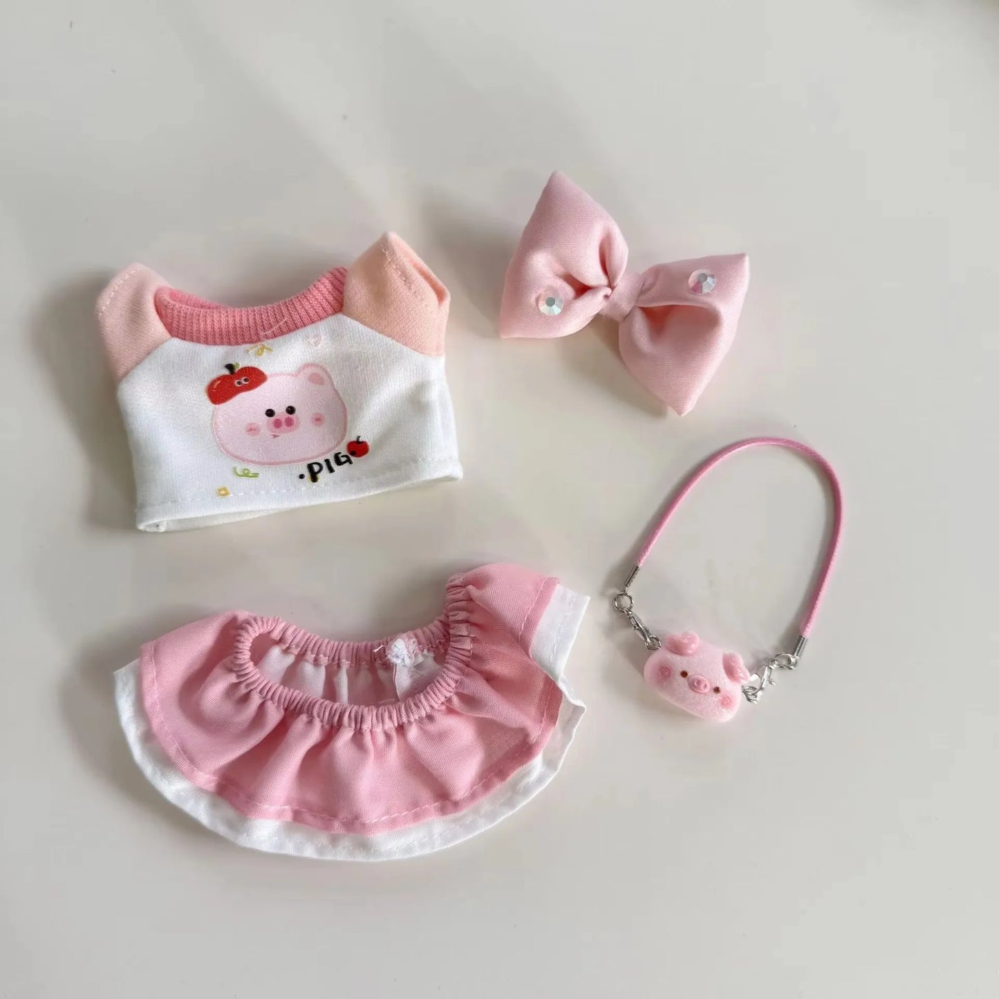 Complete Outfit Set Collection – Mix & Match Fashion with Dresses, Overalls, Accessories & More (Fits 15–17cm)