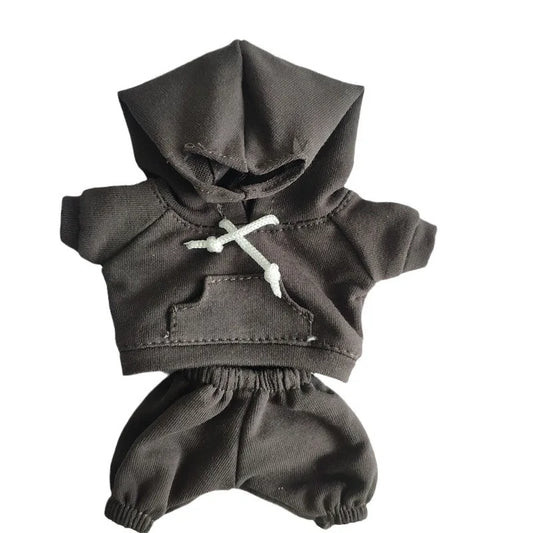 Labubu Doll Outfit Hoodie & Jogger Set – Streetwear Doll Clothes (Fits 15–17cm Dolls)