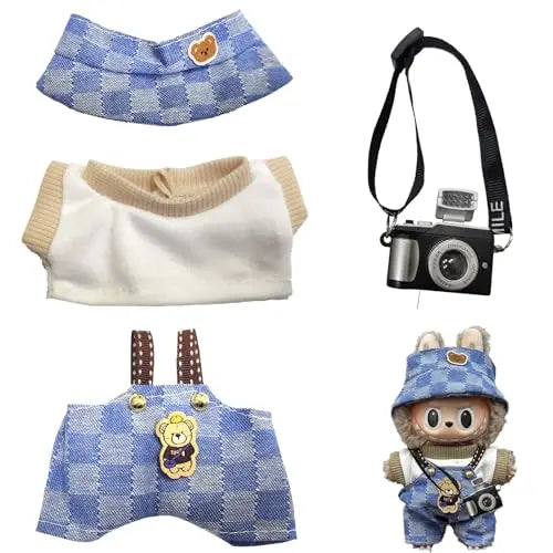 Labubu Doll Ultimate Outfit Collection – Skirts, Hoodies, Accessories & More (Fits 15–17cm)