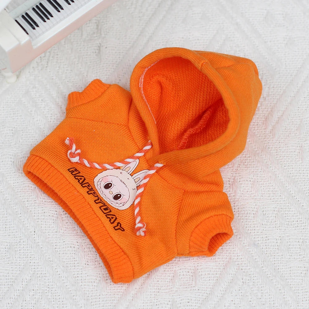 Labubu Doll Hoodie & Accessories Set (Fits 15–17cm)