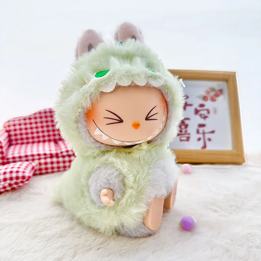 Cute Labubu Doll Outfit – Dinosaur, Bee & Shark Costumes (Fits 15–17cm Dolls)