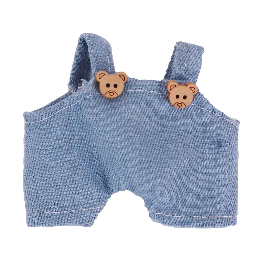 Complete Mix & Match Outfit & Shoe Set for Labubu Dolls – Dresses, Overalls & Martin Boots (Fits 15–17cm)