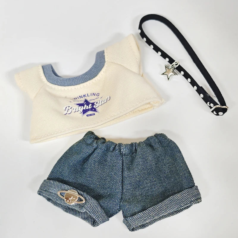 Complete Outfit Set Collection – Mix & Match Fashion with Dresses, Overalls, Accessories & More (Fits 15–17cm)