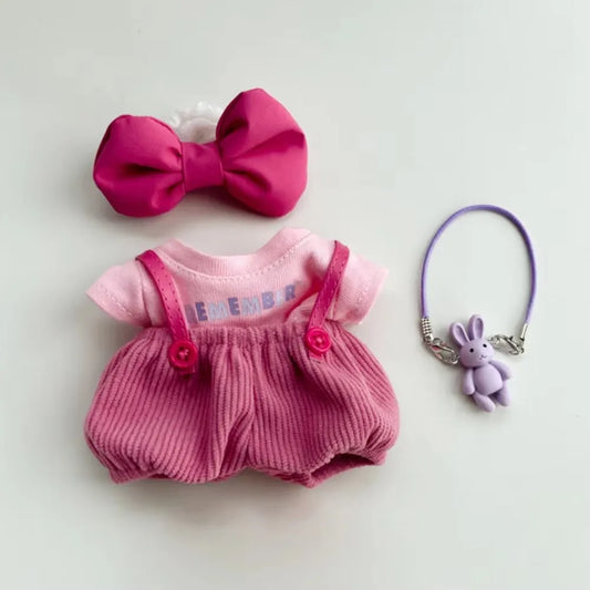 Complete Outfit Set Collection – Mix & Match Fashion with Dresses, Overalls, Accessories & More (Fits 15–17cm)