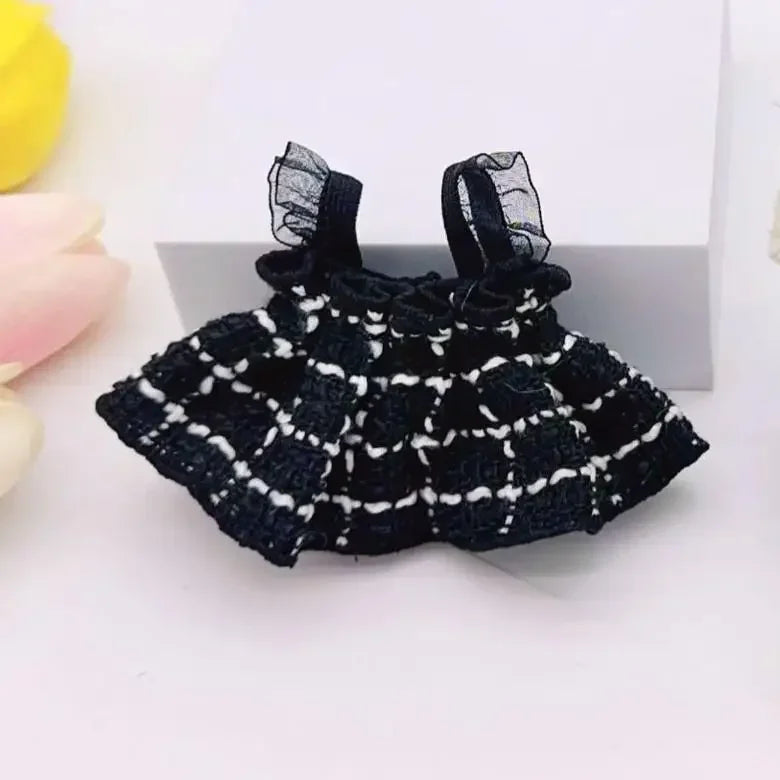 Labubu Doll Clothes – Kpop Idol & Sweetheart Dress Outfit Set V1 V2 – Korean Style Clothing for Plush Dolls (Fits 15–17cm Dolls)