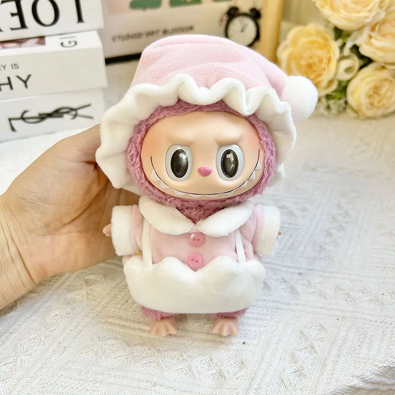 Shark Onesie & Fairytale Dress Outfits for Labubu Dolls – Fits 15–17cm (Mix & Match Styles)