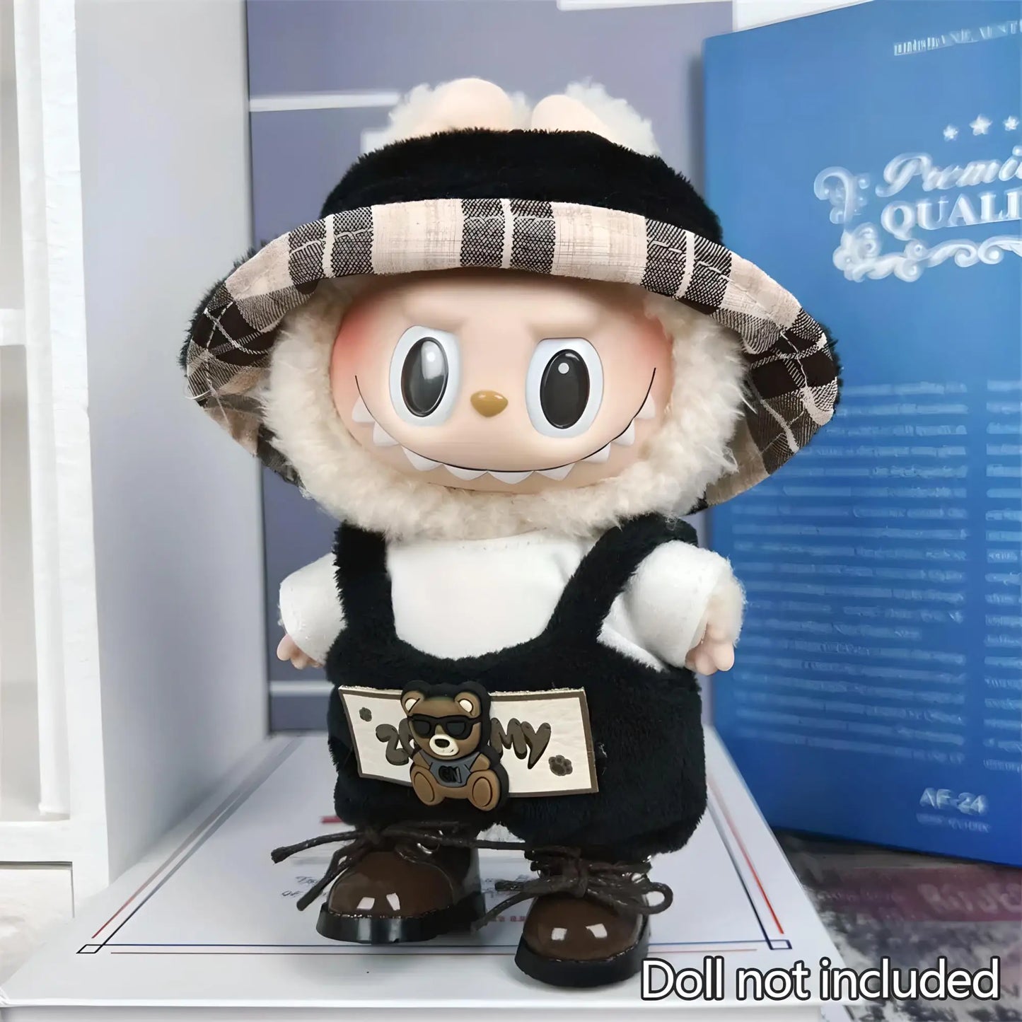 Labubu Doll Outfit Mega Set – Fashionable Clothes, Dresses, Hats, Glasses & Shoes Stylish Mix & Match Accessories for Idol V1/V2 Mini Plush (Fits 15–17cm Dolls)