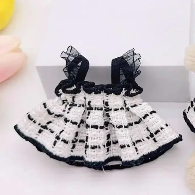 Labubu Doll Clothes – Kpop Idol & Sweetheart Dress Outfit Set V1 V2 – Korean Style Clothing for Plush Dolls (Fits 15–17cm Dolls)