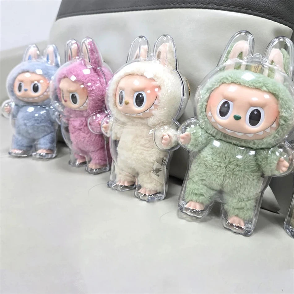LABUBU V1 V2 Sit Party Transparent Protective Shell Doll Clothes Outfit Doll Accessories