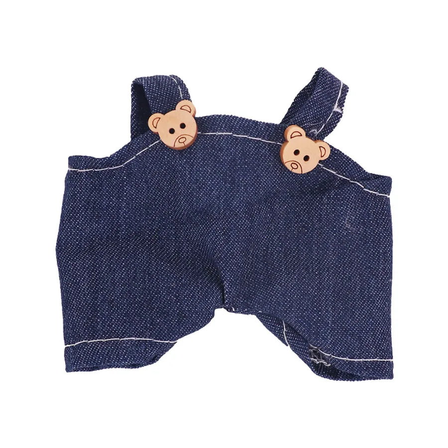 Complete Mix & Match Outfit & Shoe Set for Labubu Dolls – Dresses, Overalls & Martin Boots (Fits 15–17cm)