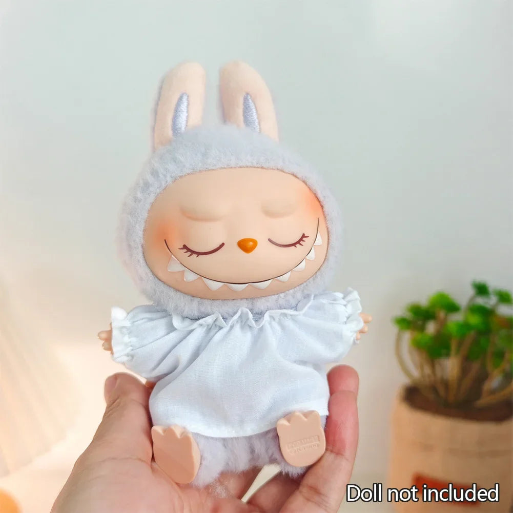 Labubu Doll Clothes – Kpop Idol & Sweetheart Dress Outfit Set V1 V2 – Korean Style Clothing for Plush Dolls (Fits 15–17cm Dolls)