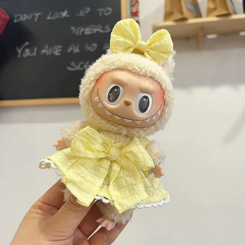 Shark Onesie & Fairytale Dress Outfits for Labubu Dolls – Fits 15–17cm (Mix & Match Styles)