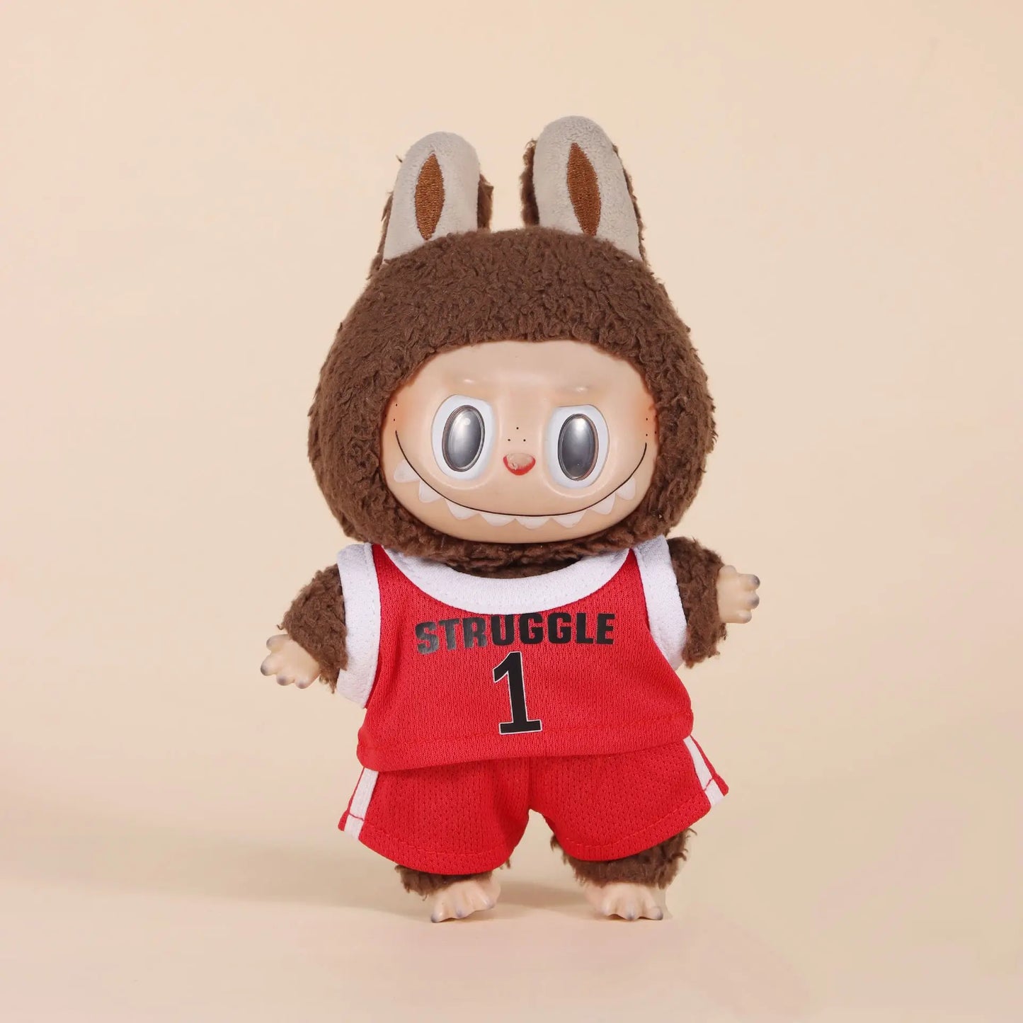 Labubu Doll Clothes Set – Sportswear & Casual Hoodie Outfits with Accessories – Stylish Clothing Gift for V1/V2 Mini Dolls (Fits 15–17cm Dolls)